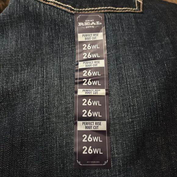 Ariat REAL Women's Perfect Rise Rascal Bootcut Jeans Size 26WL (26x35) - Picture 11 of 13